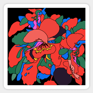 Big Flowers Sticker